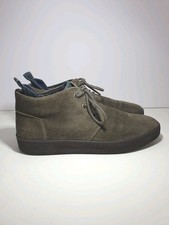REPLAY Mens Hampton Suede Desert Boots  Khaki brown UK 8 Flat Mid Warm Lined