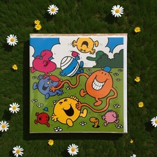 Officially Licensed Mr Men Square Art Greeting Card
