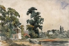 Antique Watercolour Painting -