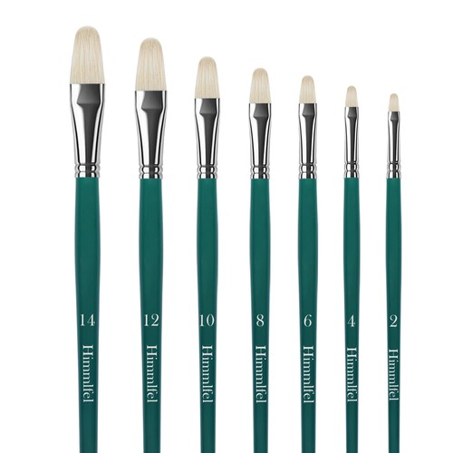 Filbert paint brush set pcs - filbert, 7
