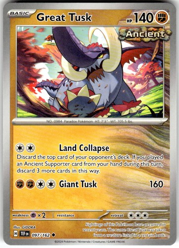 Great tusk tef 097 - -, 097/162]