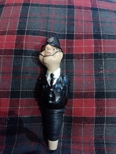 NOVELTY POLICE OFFICER POLICEMAN BOTTLE STOPPER