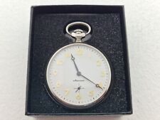 Vintage 1975  Molnija 16s Chrome  Pocket Watch Box VGC Rare 118