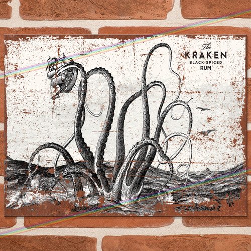 Kraken rum metal signs - metal,