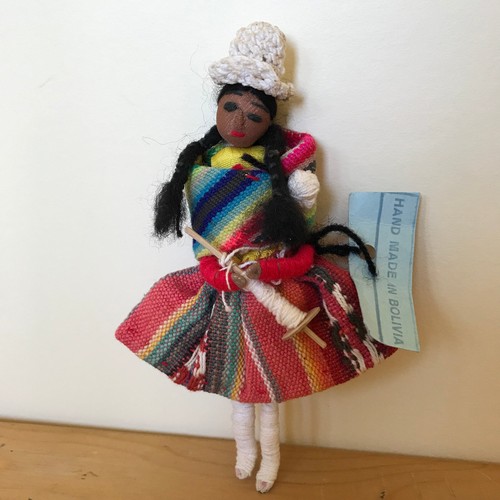 Hand made bolivian woman - bolivian, w/