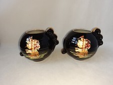 RARE PAIR OF CROWN DEVON BLACK