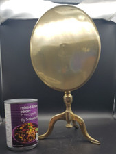 Vintage Large Brass Oval Tilt