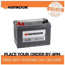 Hankook DC27 Leisure Battery Deep Cycle 12V 90Ah for Caravan, Boat & Motorhome