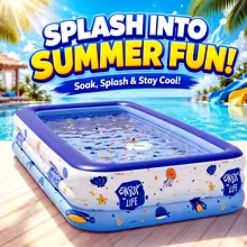 Large inflatable kids swimming - large,