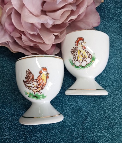 Vintage porcelain pedestal egg - porcelain,