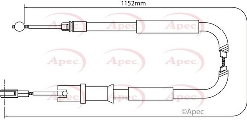 Parking brake cable pull right - parking,