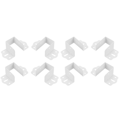 White iron bed rail connecting - iron,