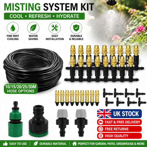 Outdoor misting cooling system - cooling,