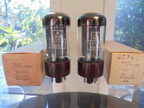 Mullard gz34 cv1377 pair - gz34,