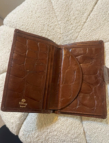 Vintage mulberry brown - vintage, croc