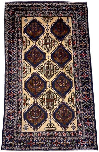 Hand knotted wool rug - hand-knotted,
