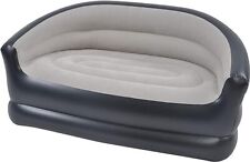 2 Person Inflatable Sofa Couch - Durable Vinyl, Quick Inflate, Flocked Finish