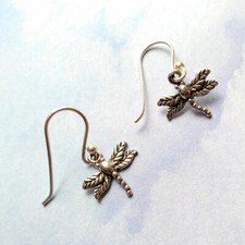 Dragonfly Drop Earrings Pure
