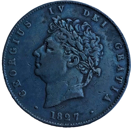 1827 george iv - george, copper