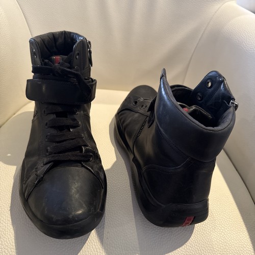 Prada men black calf leather - prada,