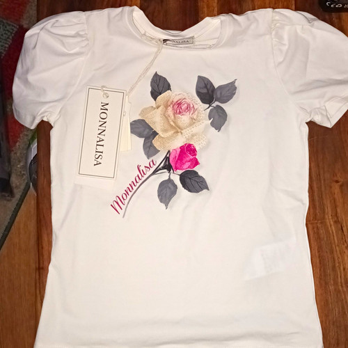Monnalisa girls white organic - girls,