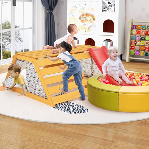 Jungle gym with slide - gym,