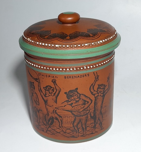 Antique pratt lidded tobacco - pratt,