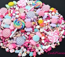 50pcs Big Mix "Lollypop Cupcakes Sweets" Resin Fimo Craft Cabochon Embellishment