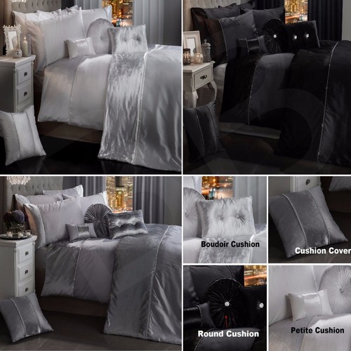 Bling crushed velvet duvet - crushed,