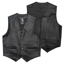 Cruiser Leather Cutoff Vest
