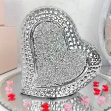 Silver Sparkle Heart Diamant