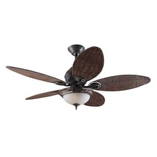 Tropical ceiling fan light