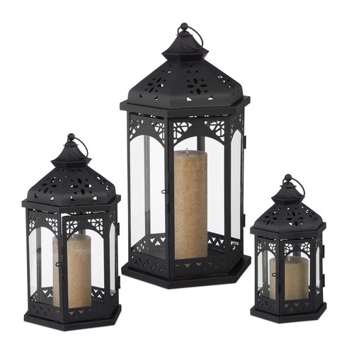 Lantern set vintage candle - lantern,