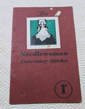 Vintage Rare booklet of "The Needlewoman Embroidery Stitches" Circa 1930s