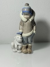 Lladro - Eskimo Boy with Polar