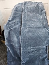 Vintage Blue Velour Velvet