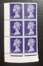 Pre-Decimal 3d SG729 Cylinder Block Gum Arabic 1 Dot U/M