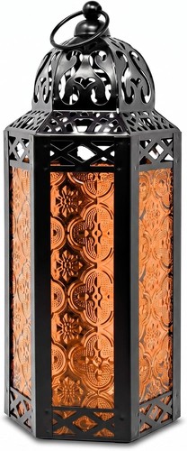Moroccan candle lantern - candle,