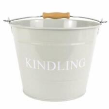 New Steel Small Kindling Bucket in Olive - 18cm