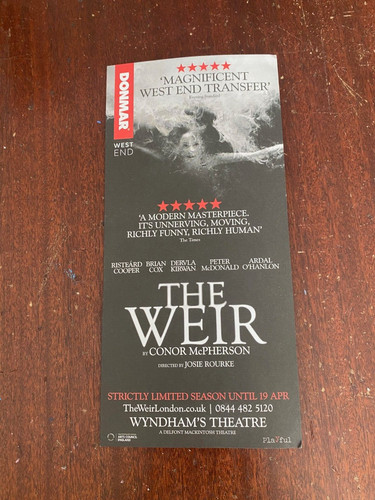 The weir donmar wyndham - weir, wyndham's