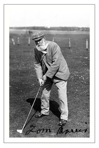Old tom morris golf signed - old,