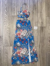 Asos paisley Greek floral blue