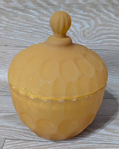 Vintage glass candy jar - ,