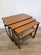 Mid Century Danish Teak Nest Of Tables By Johannes Andersen