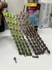 Silca hot waxed SRAM XX1 Eagle 12 Speed Rainbow Chain 120 links. 