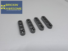 LEGO TECHNIC 6327561 63782 HALF BEAM LEVER 4M DARK GREY X4 GENUINE WITHOUT NOTCH