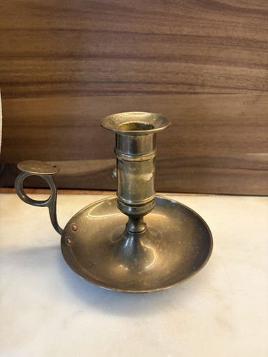 Vintage brass chamberstick