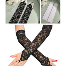 1 Pair Fashion Women Fingerless Mittens Dress Accessories Sexy Lace Long Gloves