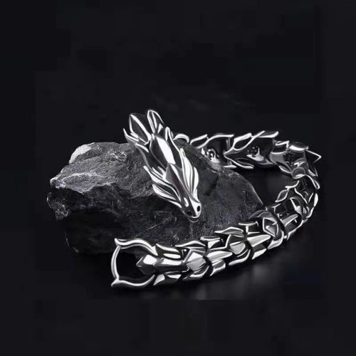 Men stainless steel dragon - men's,