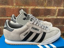 Adidas Samba Grey Suede Black Stripes UK 9 Used